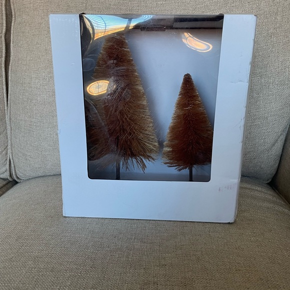 Threshold Studio McGee Bottle Brush Tree Set New in Box - Picture 4 of 5
